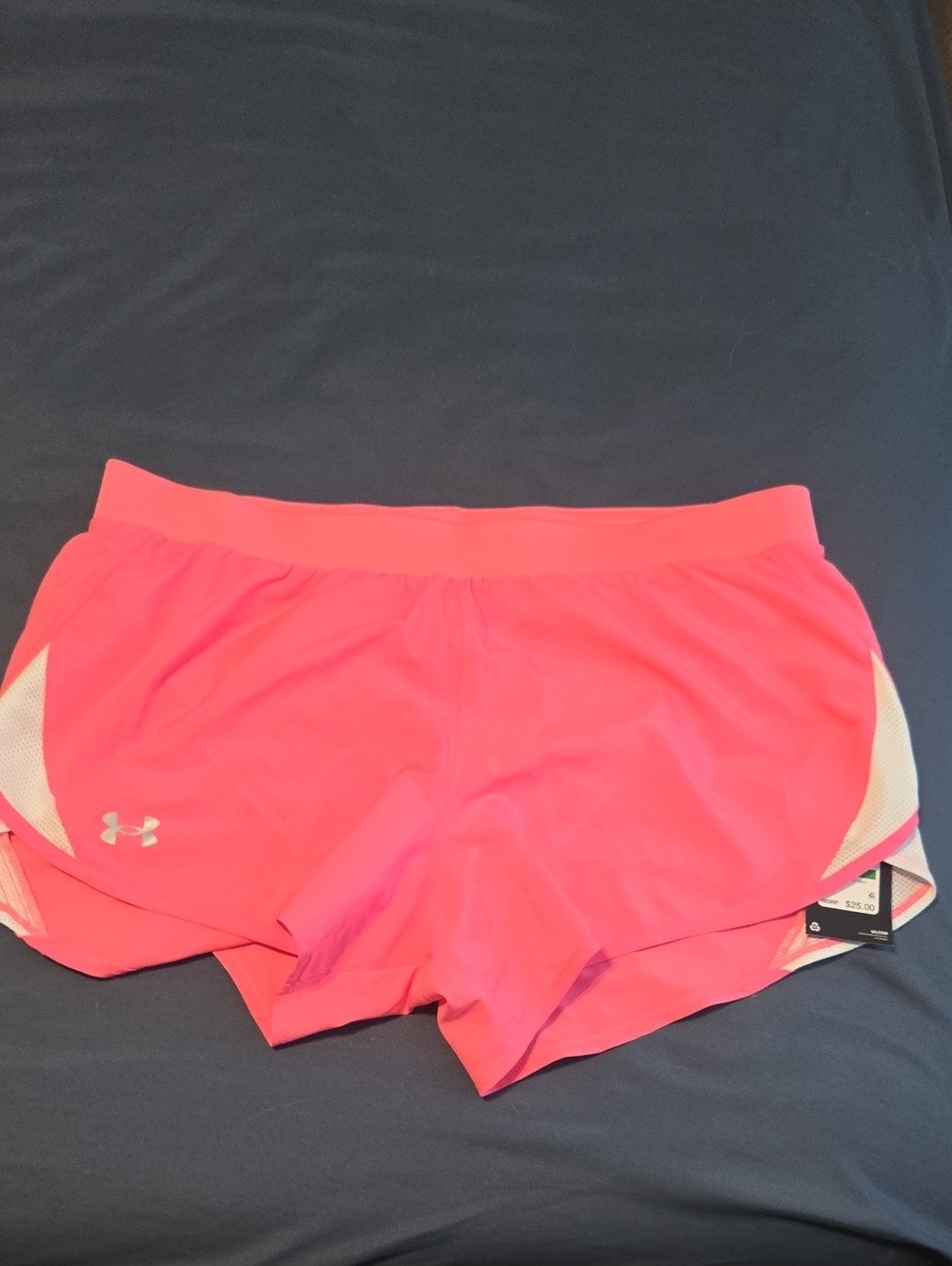 Under Armour Neon Pink Women's Athletic Running Shorts